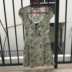 Crepe Dress with Cutout